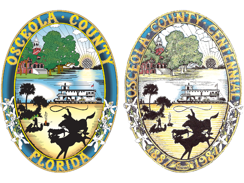 Logotipo del patrimonio del condado de Osceola