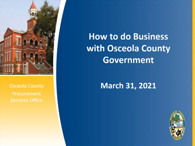 Cómo hacer negocios con el Condado de Osceola (inglés)