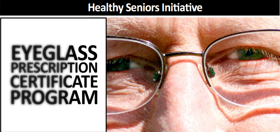 Iniciativa de Mayores Saludables. Programa de certificado de prescripción de gafas